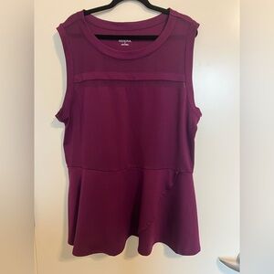 Purple Peplum Merona Top